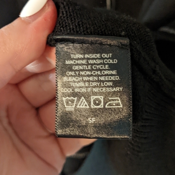 Like-New Haggar Academia‎ Checkered Black and Grey Crewneck Sweater Size Large - Picture 5 of 5